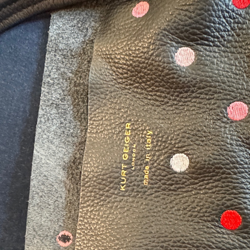 Kurt Geiger Black Tote with Colorful Dots - Picture 2 of 13